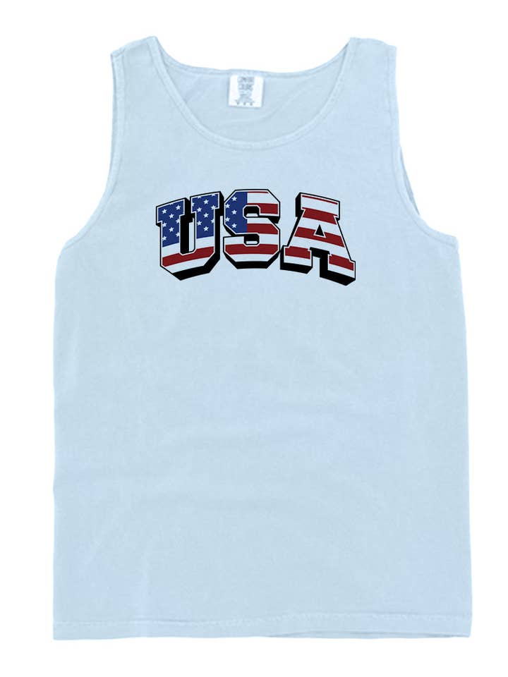 USA Flag Lettering (Front) for wholesale by Shield Republic