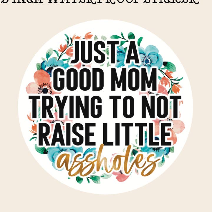 Good mom funny sticker, relatable, toddler mom, sahm, kindle for wholesale by Rebel Roses