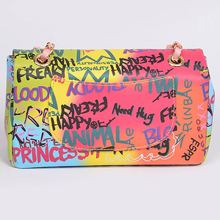 3AM BY H&D ACCESSORIES - Wholesale Clutch Bag - Women's - Graffiti Gradiating Clutch