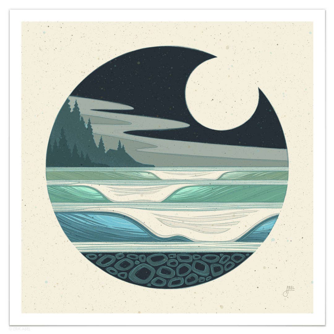 Abel Arts - Wholesale Art Print - NW Moon - WHLSL Print10