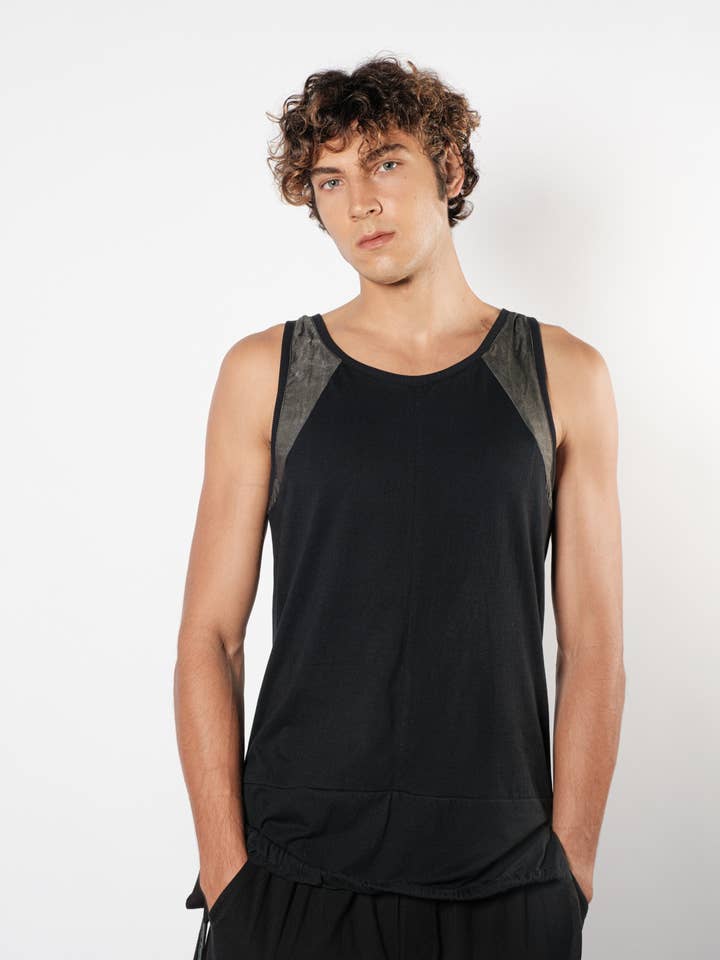 Akla Gilet – bomull kombinerad med cuprodetalj på axeln för wholesale av Gingersnap Official Bali