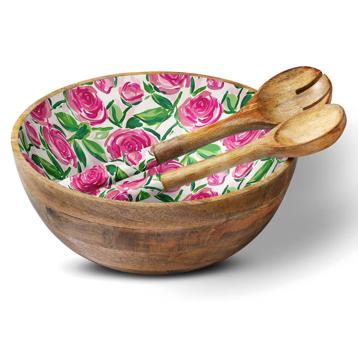 Roses 12" Decorative Bowl Item 1-39 for wholesale by My Casita