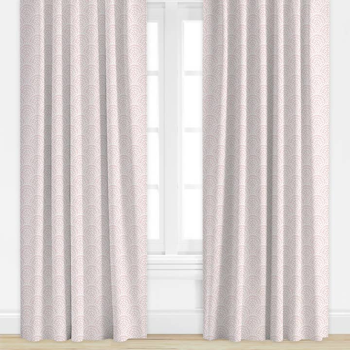 Virginia in Petal di Camilla Moss Tenda Drappeggiata per la vendita all'ingrosso da parte di Wheaton Whaley Home