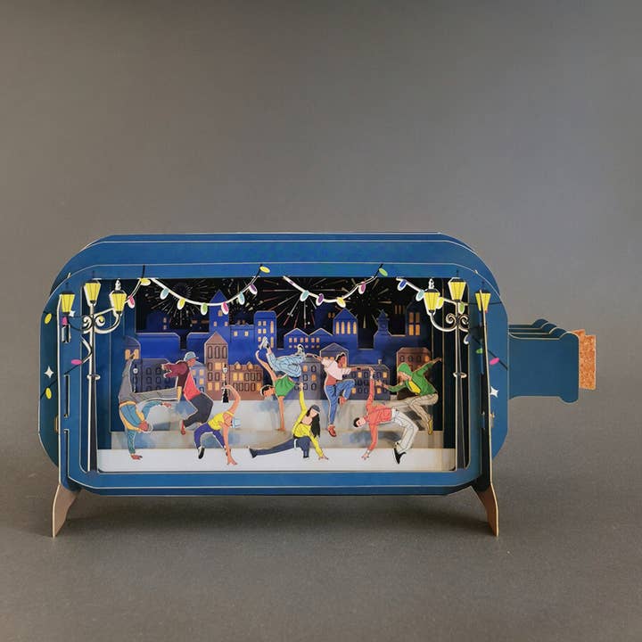 Street Dancer Pop Up Everyday Greeting Card for wholesale by Alljoy Design