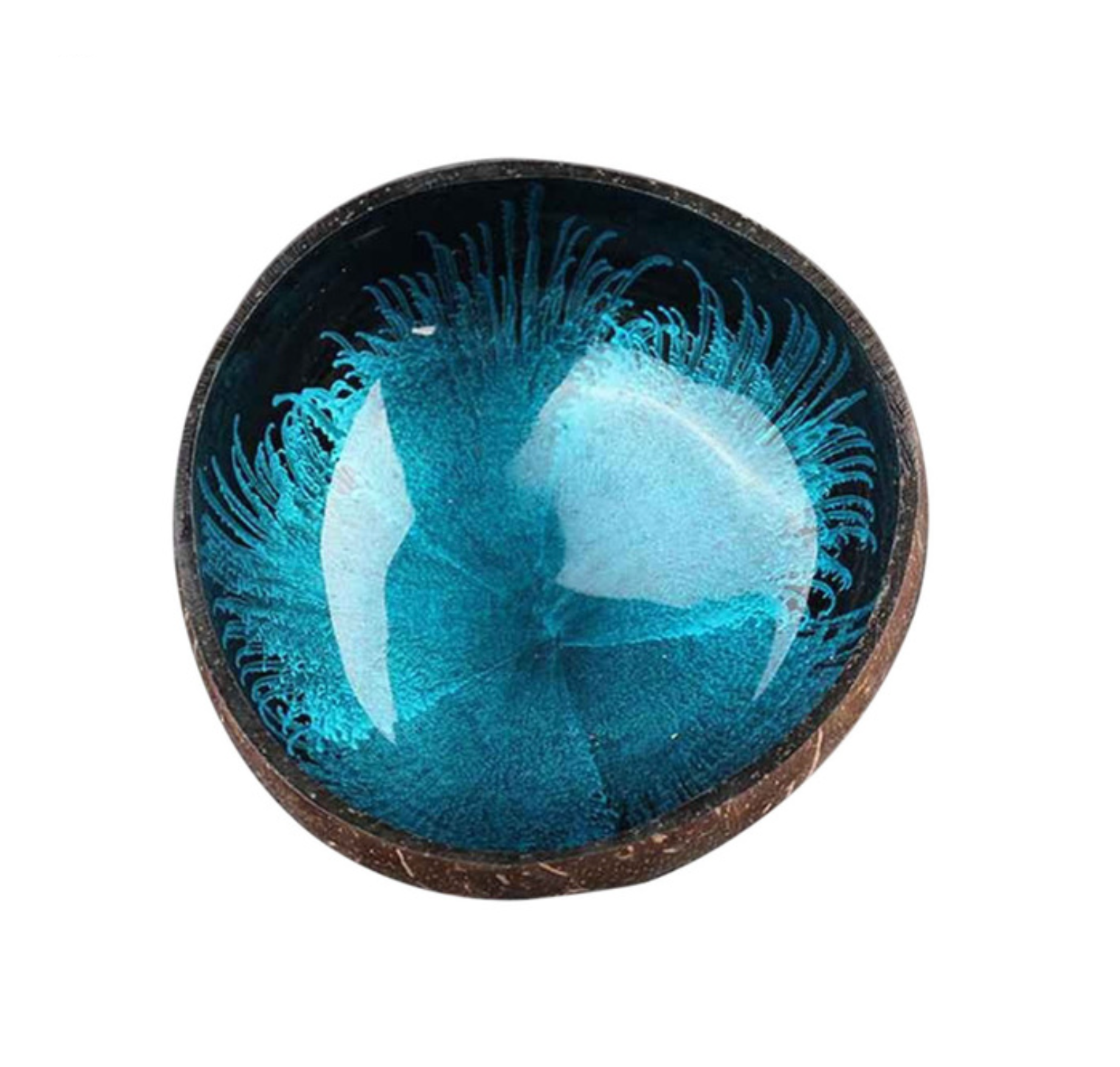 Homerely (We Cover All Import Duties) - Vente Assiettes/plats/bols de décoration - Bol décoratif vintage en coque de noix de coco naturelle0