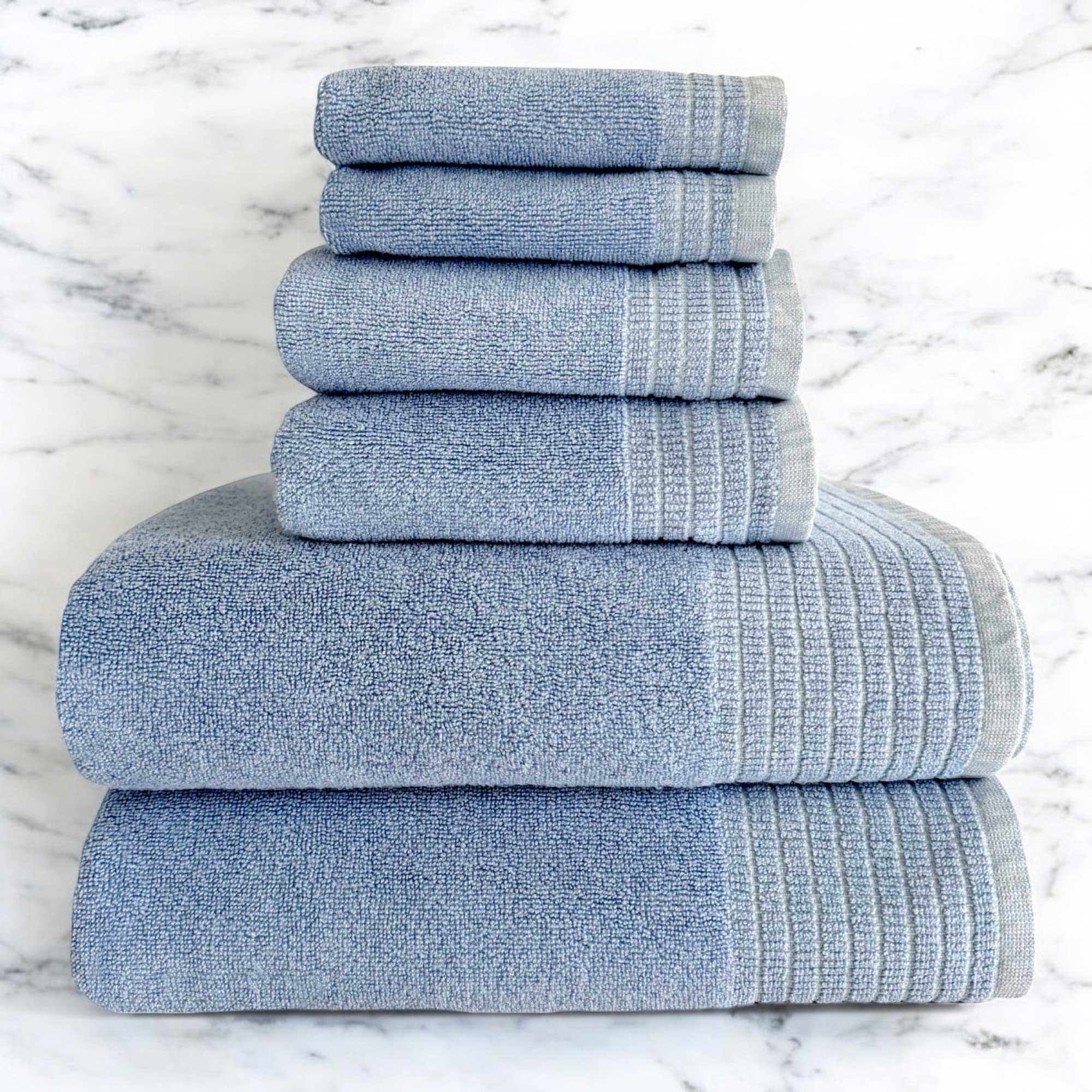 BedVoyage - Wholesale Towel Set - Luxury Spa Towel Collection - 6pc Set1