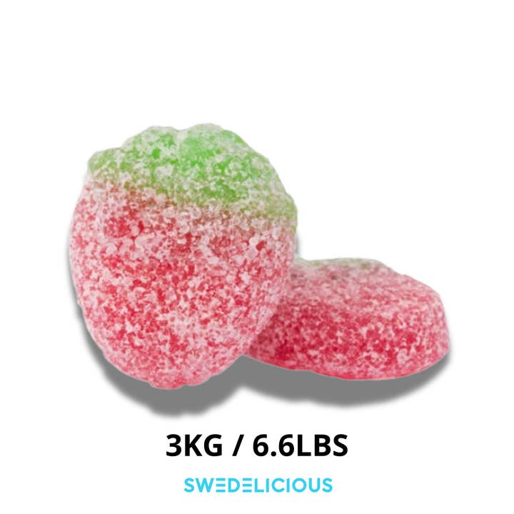 Sour Mini Strawberries - Swedish Candy - Pick And Mix for wholesale by Swedelicious - Swedish Candy