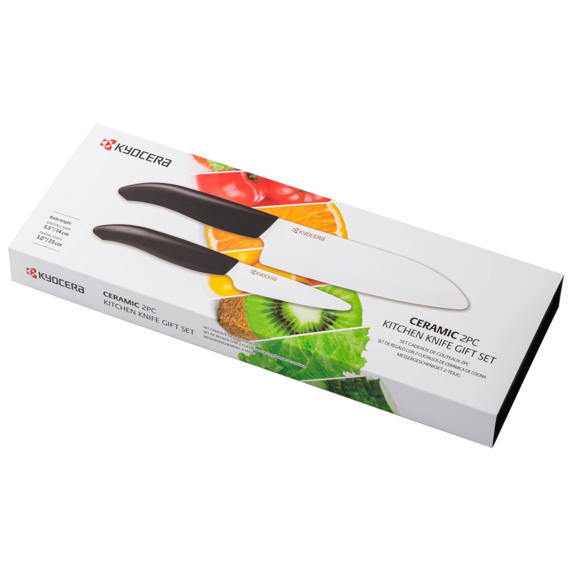 Kyocera International, Inc. - Wholesale Knife Set - REVOLUTION 2-PIECE CERAMIC KNIFE GIFT SET - WHITE 4