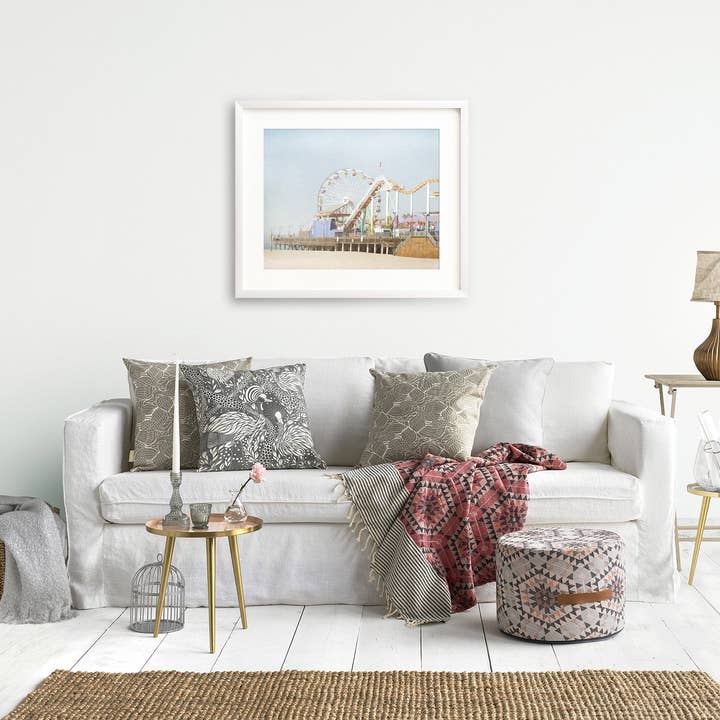 California Print, 'Santa Monica Pier' for wholesale by Offley Green