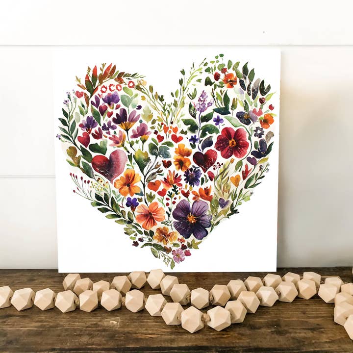 TX USA Corporation - Wholesale Art Print - Valentine Wall Decor | Vintage Valentine’s Canvas | Modern Farmhouse Mantel Entryway Decor | Valentine’s Day Decoration | 3 Sizes
