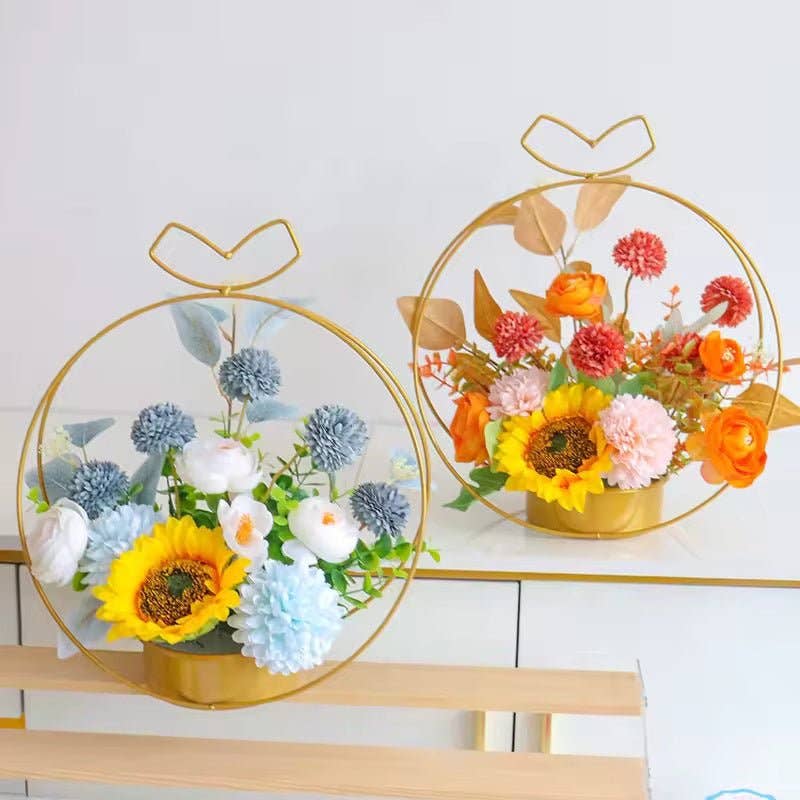 Elegant Design Supply - Vendita all'ingrosso Vasi - Vaso di Fiori Metallico Nordico per Centrotavola2