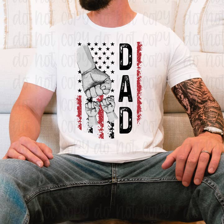 Dad Two hands shirt for wholesale by KTD DESIGNS
