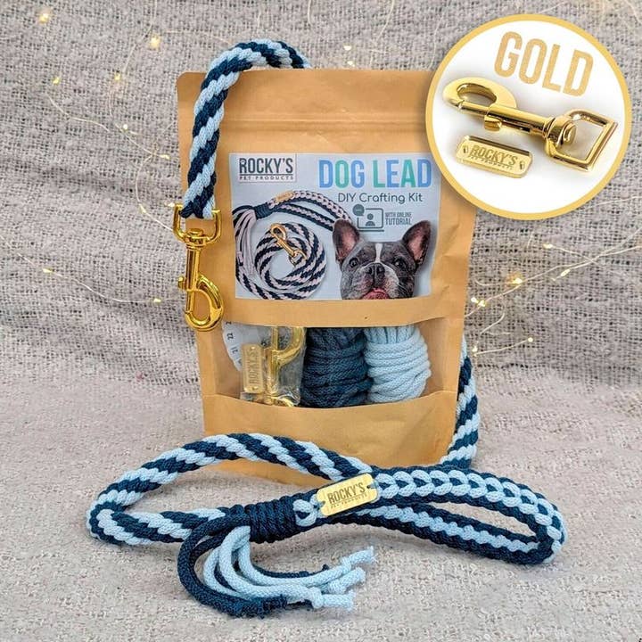 Rocky's Pet Products - Wholesale DIY Craft Kit - Make Your Own Dog Lead Craft Kit Blue