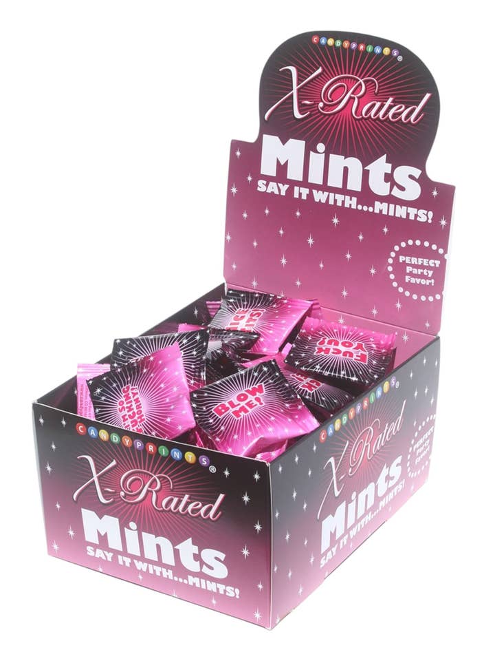 Menthes classées X - Présentoir de 100 pour la vente par Little Genie Productions