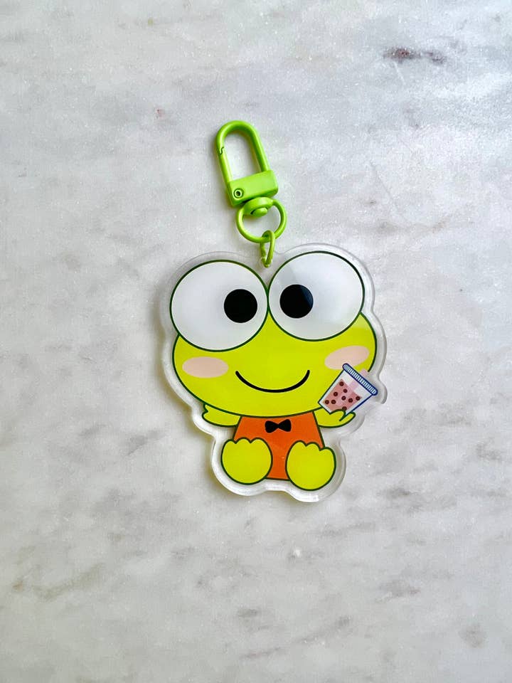 Keroppi Boba Keychain - Keroppi Keychain for wholesale by Choodaloo
