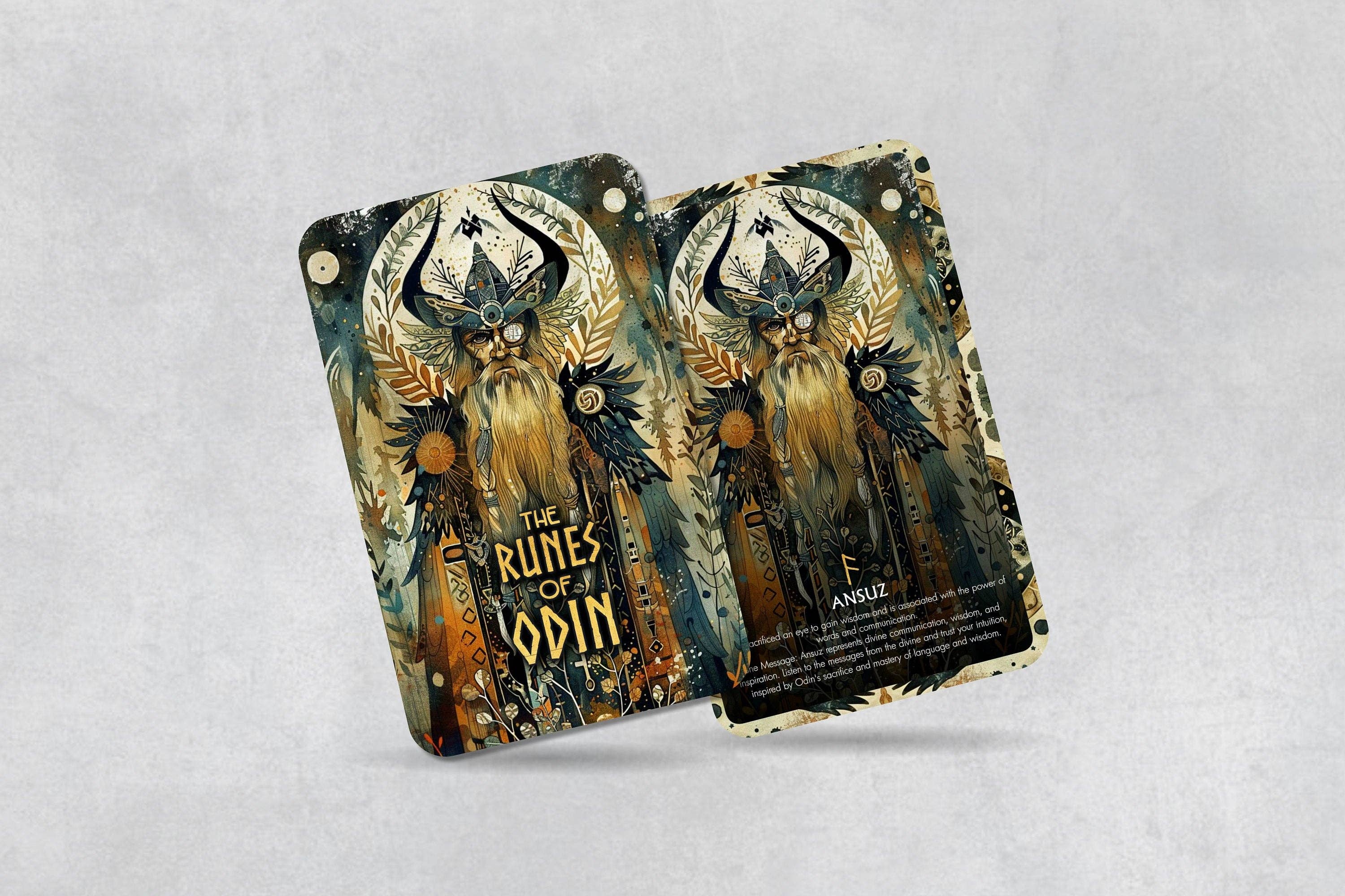 Ibiza Tarot USA - Wholesale Tarot Cards - The Runes of Odin - 26 cards - Runes Oracle - Oracle Deck - Fortune Telling - Divination tools - Oracle Gift4