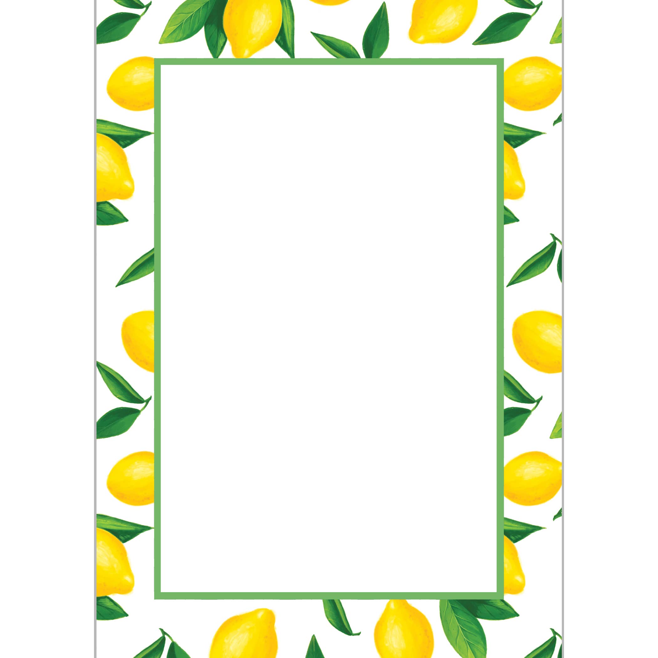 WH Hostess Social Stationery - Wholesale Notepad - In Stock 5x7 Lemons Notepad 0