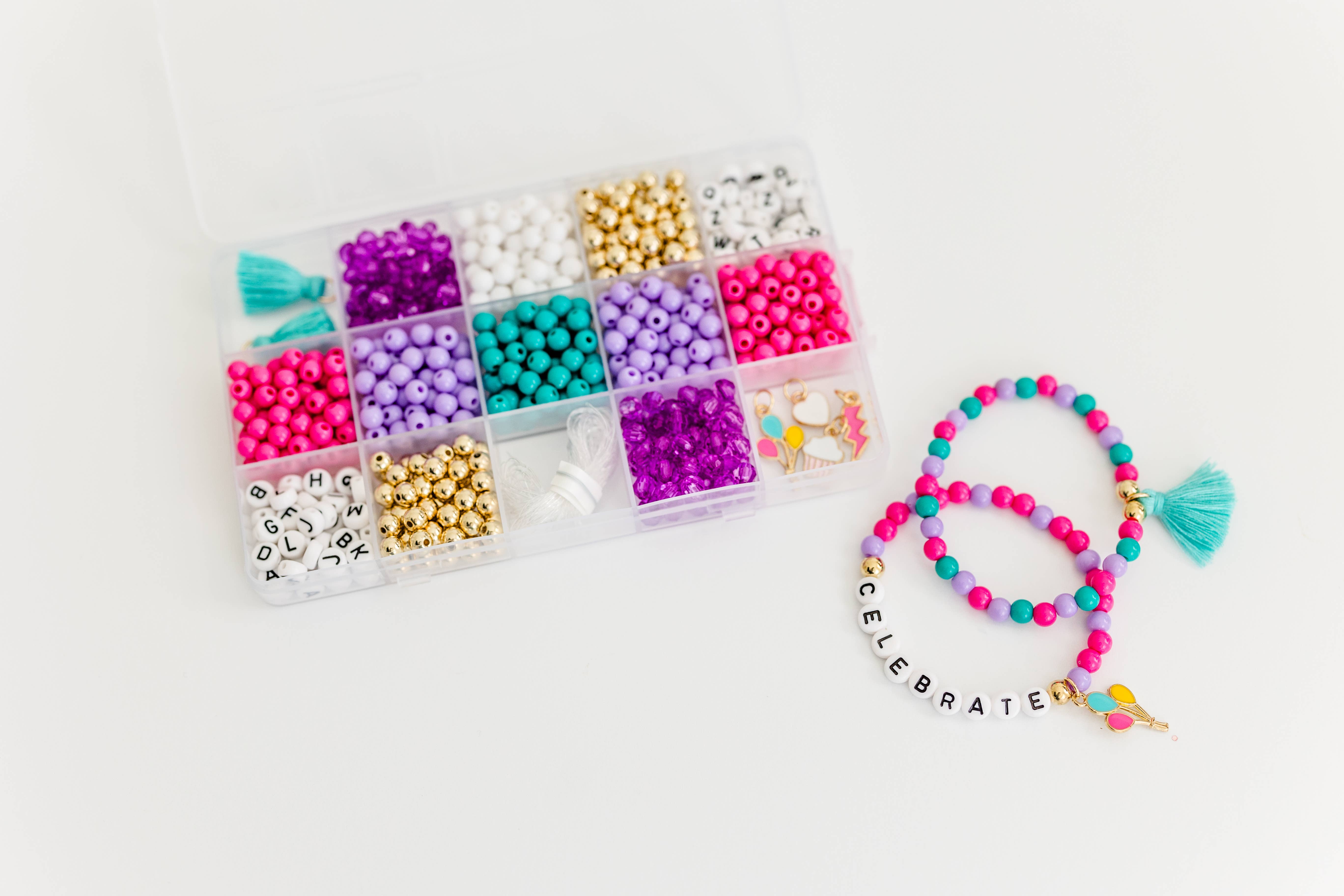 Stacked Sweetly - Wholesale DIY Jewelry - Kids - Birthday Wishes DIY Stretchy Bracelet Craft Kit Gift2