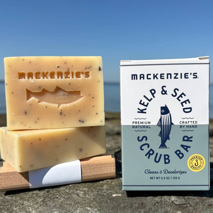 MacKenzie's Fisherman - Wholesale Bar Soap - Kelp & Seed Scrub Bar- 5.5 oz (12 qty)1