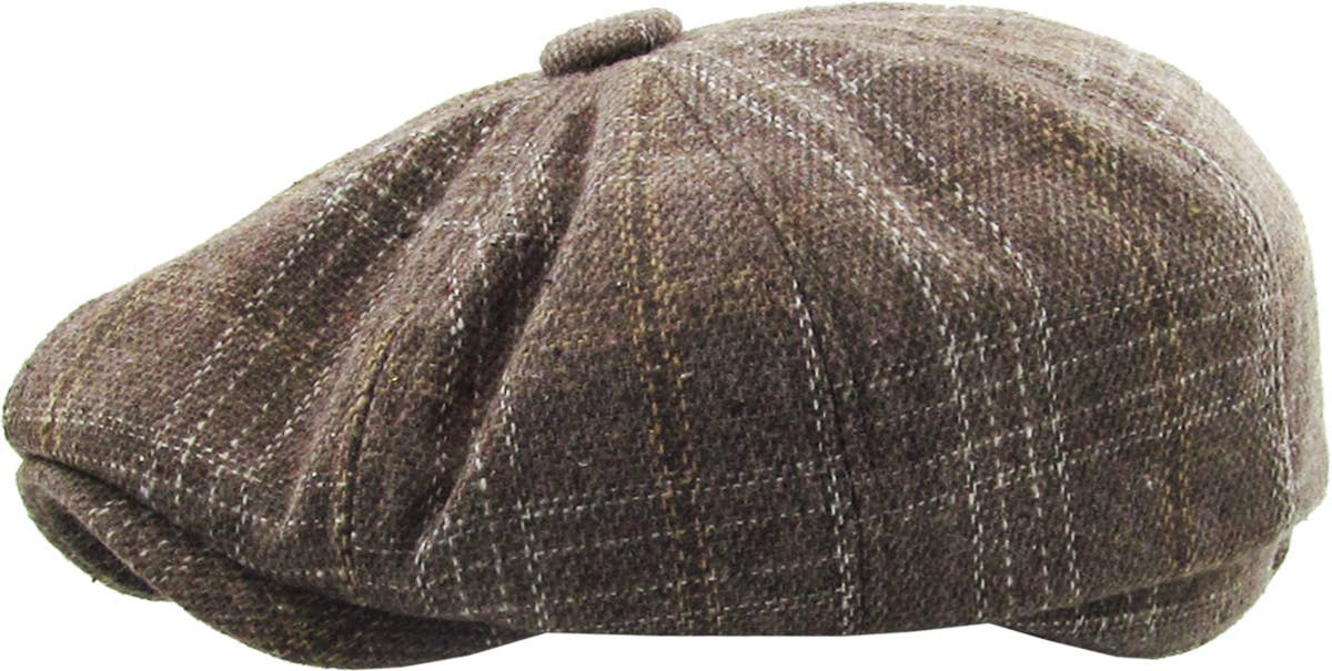 KBETHOS - Vente Casquette gavroche – homme - Ascot à carreaux et boutons1