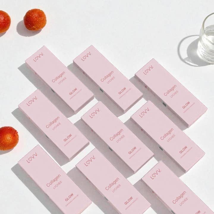 LUVV Labs - Wholesale Oral Supplement/Vitamin - LUVV GLOW Collagen Infused Lychee Flavored Diffusers - 10-Pk2