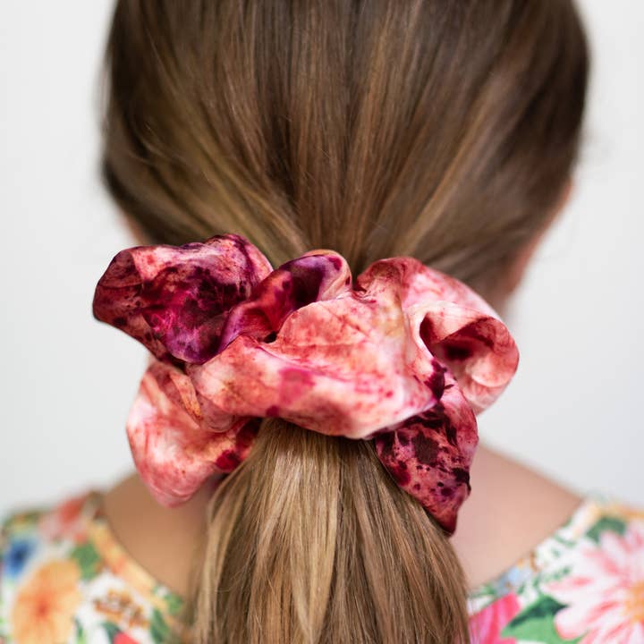 DYE KWEEN - Wholesale Scrunchie - Women's - Botanically Dyed Silk Scrunchie9