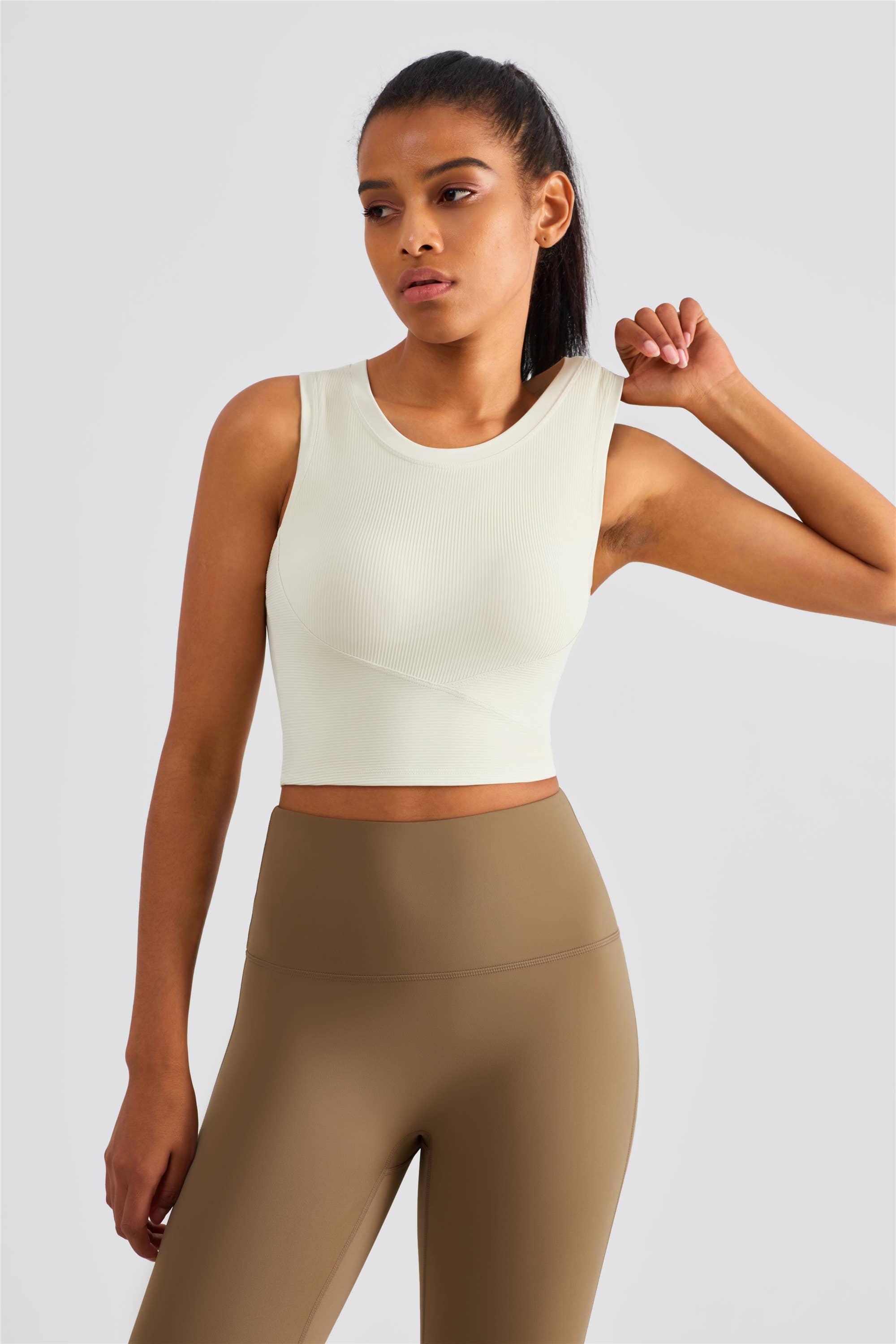 91thelabel - Vendita all'ingrosso Canotta - Donna - Canotta a coppa sagomata a costine Malibu27