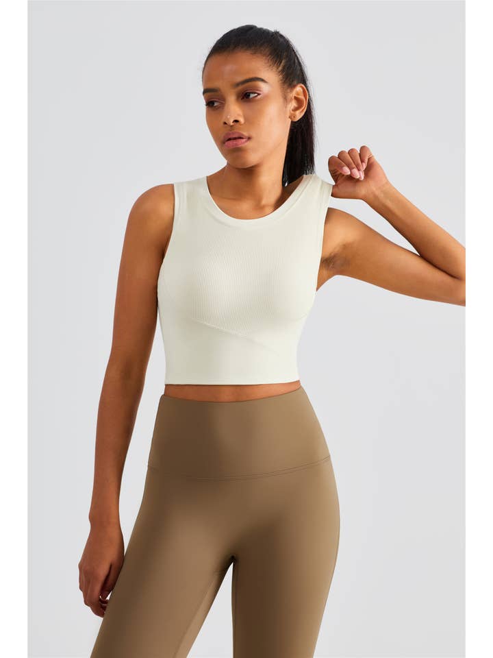 91thelabel - Wholesale Tank top – Women′s - Malibu Ribbed Molded Cup Tank Top25
