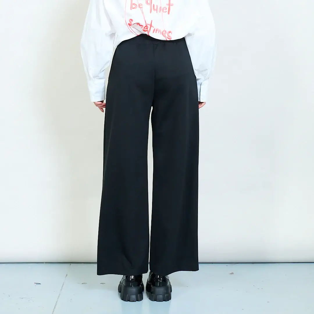 AMELÉ - Vente Pantalon – femme - Pantalon large avec taille élastique et cordon de serrage6