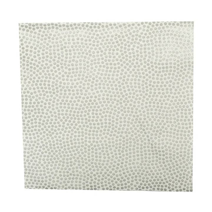 2-Ply Silver Dots Lunch Napkin - Elegant and Durable Disposable Napkins for wholesale by EcoQuality