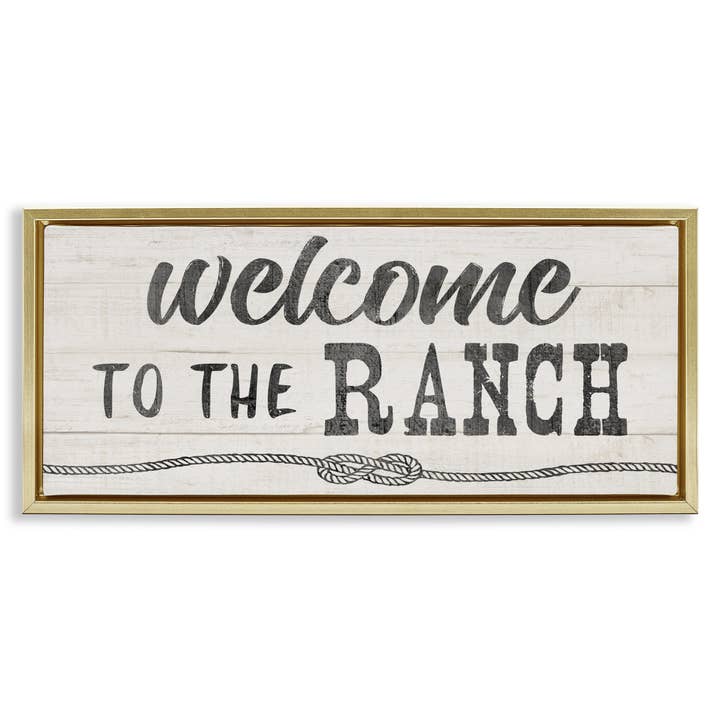Stupell Industries - Wholesale Wall Sign - Welcome to the Ranch - Framed Wall Art22
