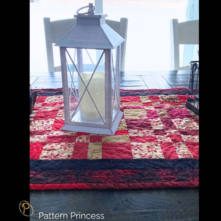 Pattern Princess - Wholesale Table Runner - Afternoon Tea Four Patch Table Runner Pattern 2