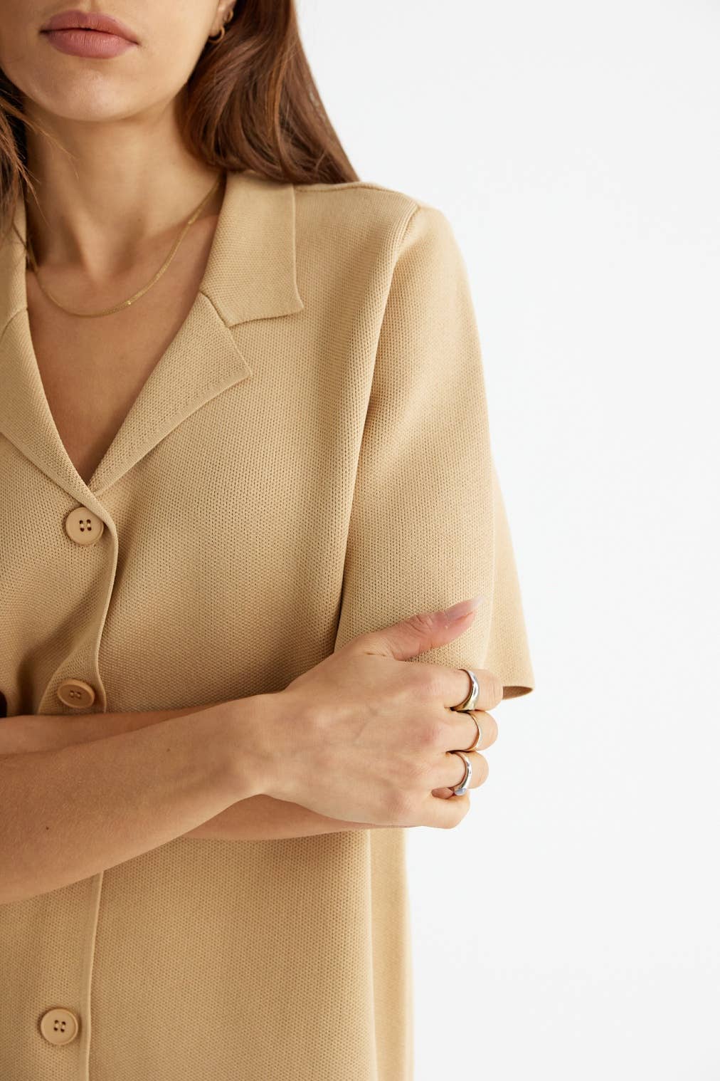 MOD REF - Wholesale Button Down Shirt - Women's - The Nyla Top13