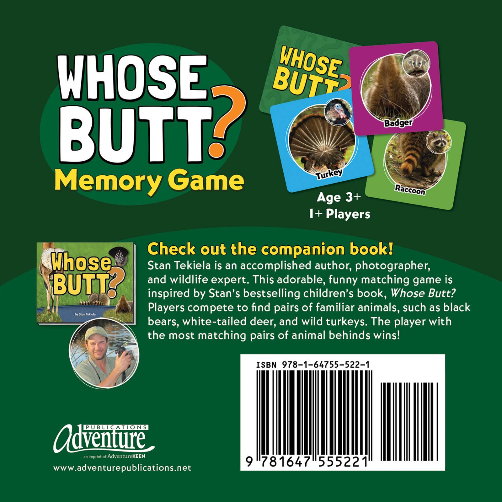 AdventureKEEN - Wholesale Brain Game - Kids - Whose Butt? Memory Game3