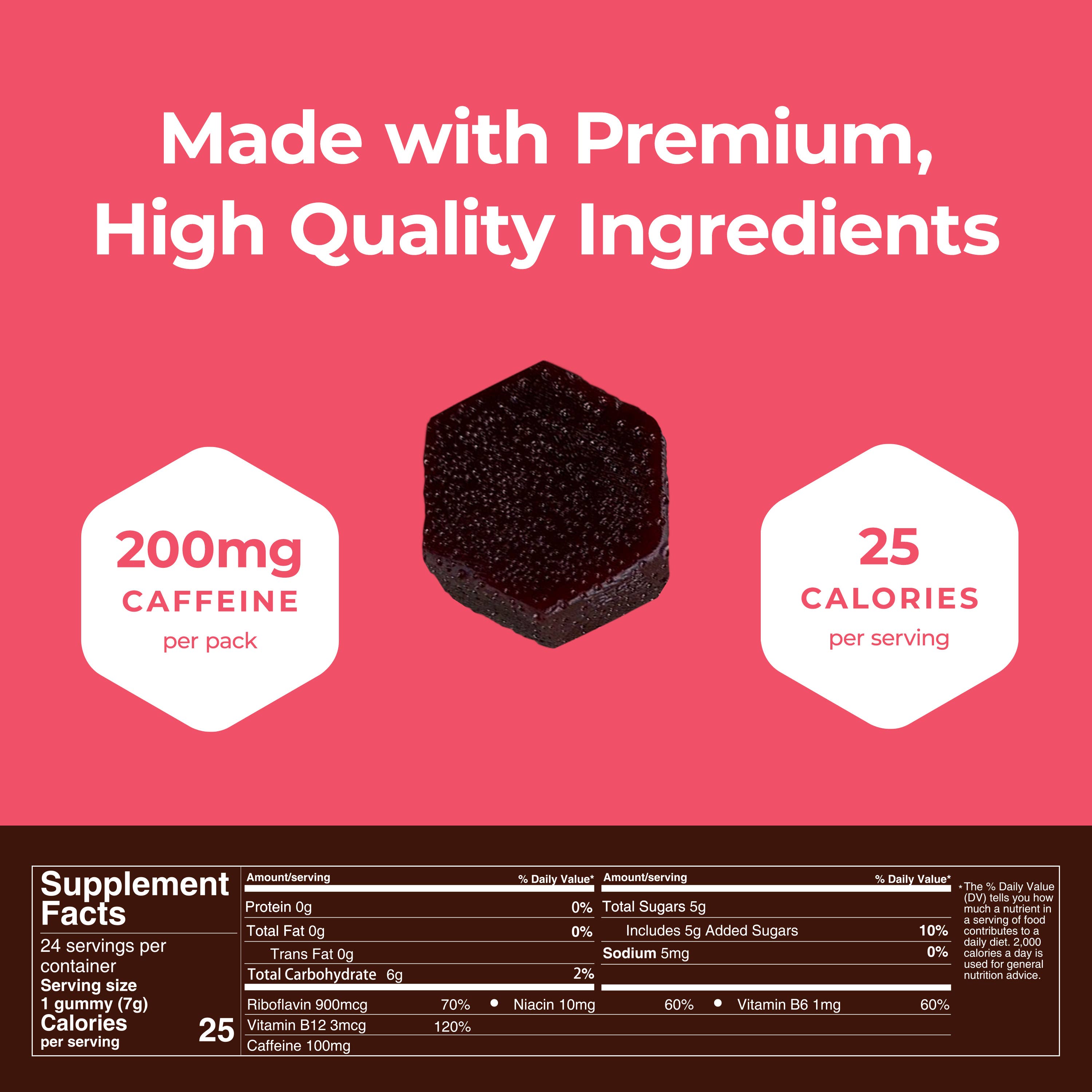 Seattle Gummy Company – Engroshandel Kosttilskud og vitaminer – Mocca Shots Chokolade Hindbær Koffein Gummy |12-Pack7