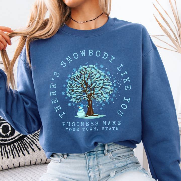 ATTA TOOD Wholesale - Wholesale Graphic Sweatshirt - Women's - Custom funny winter snowman graphic Christmas sweatshirt8