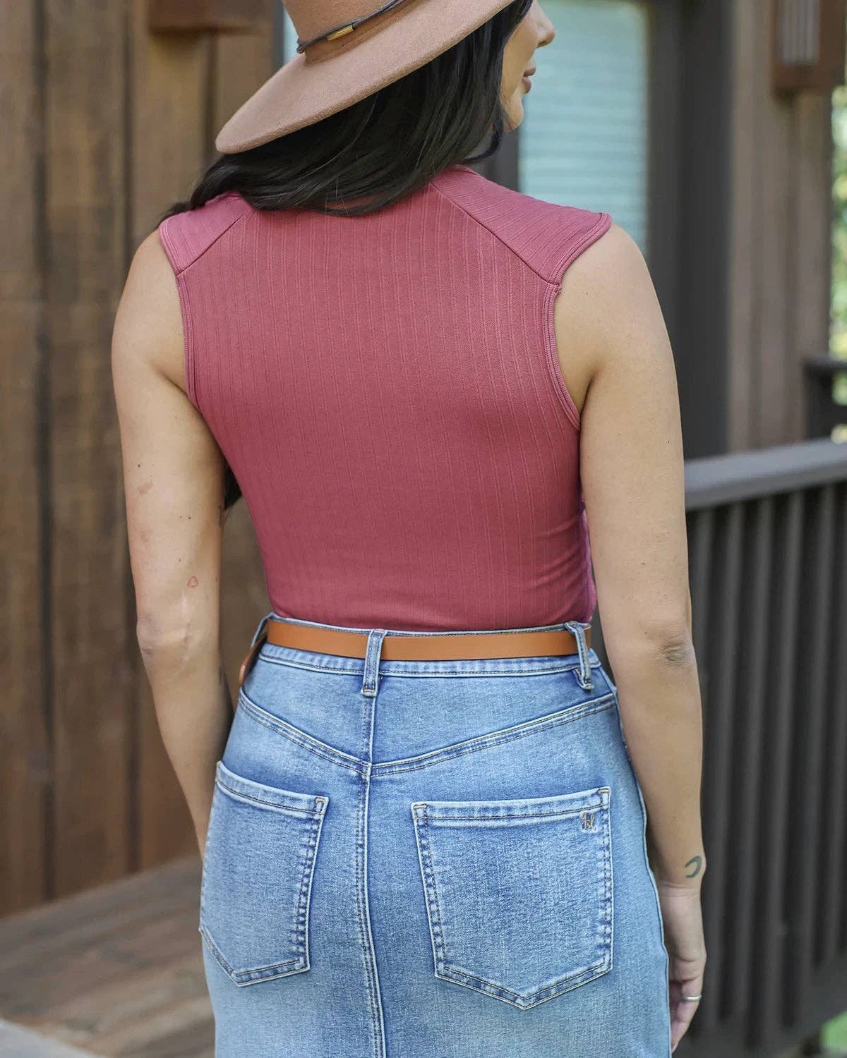 The Prettiest Neckline Perfect Fit Top In Rosette for wholesale on Faire4