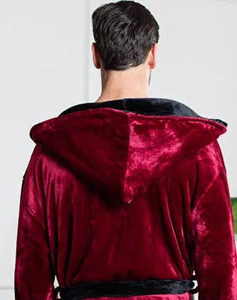 Lotus Linen – Großhandel Bademantel – Herren – Herrenbademantel mit Kapuze – Ultra-weicher Plüschkomfort für den Alltag8