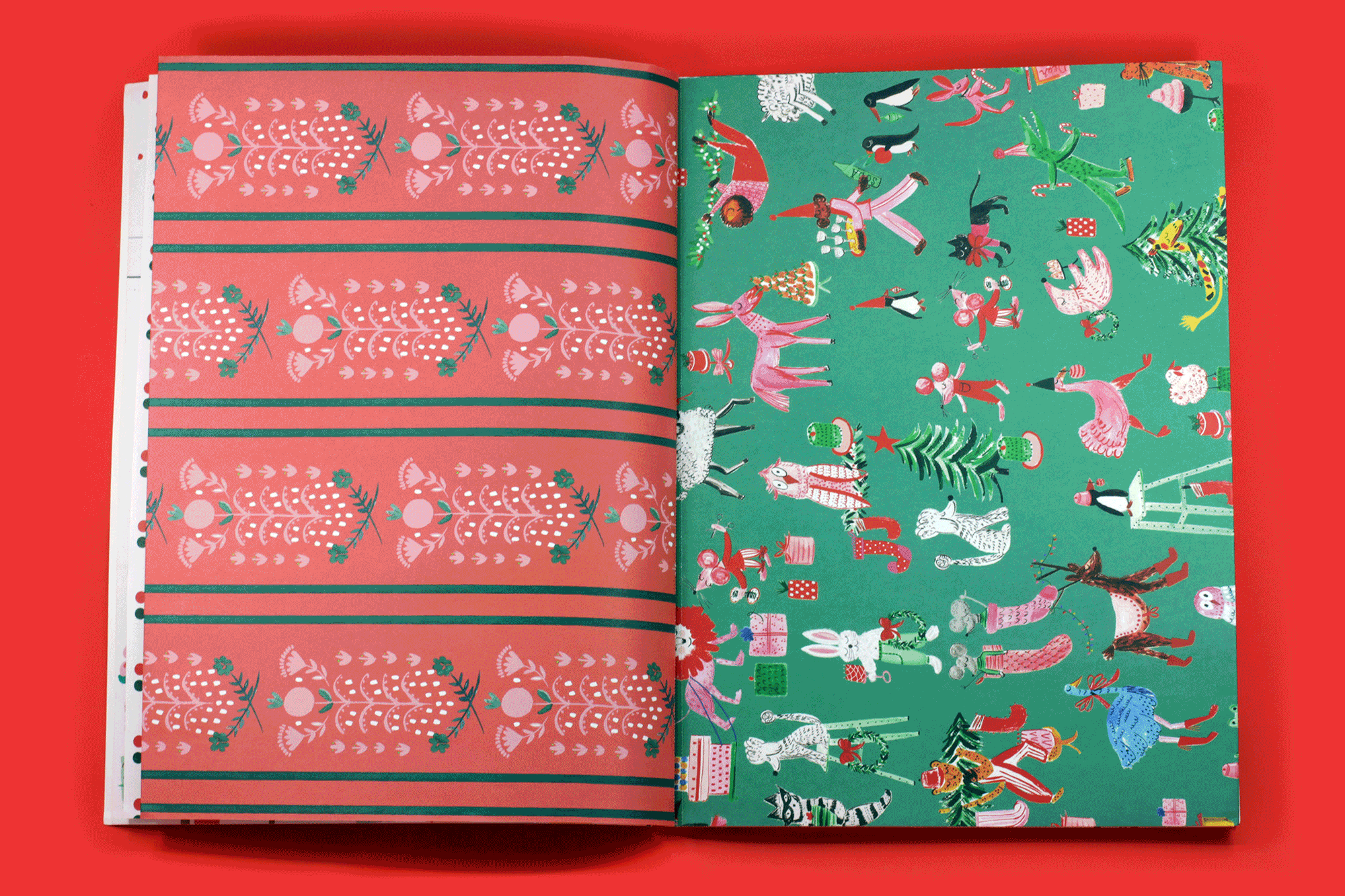 Mr. Boddington's Studio - Wholesale Flat Wrap - Very Delightful Holiday Wrapping Paper Book4