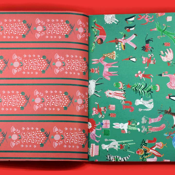 Mr. Boddington's Studio - Wholesale Flat Wrap - Very Delightful Holiday Wrapping Paper Book4