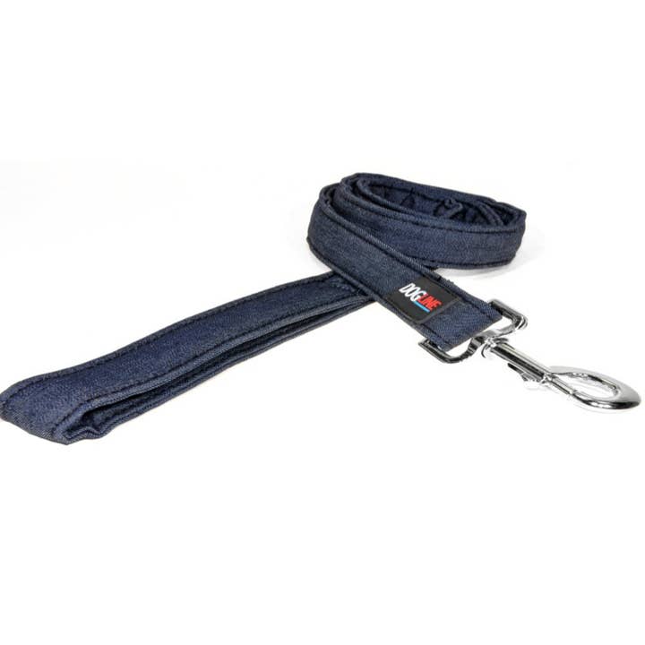 Dogline - Vente Laisse – chien - Laisse plate en jean1