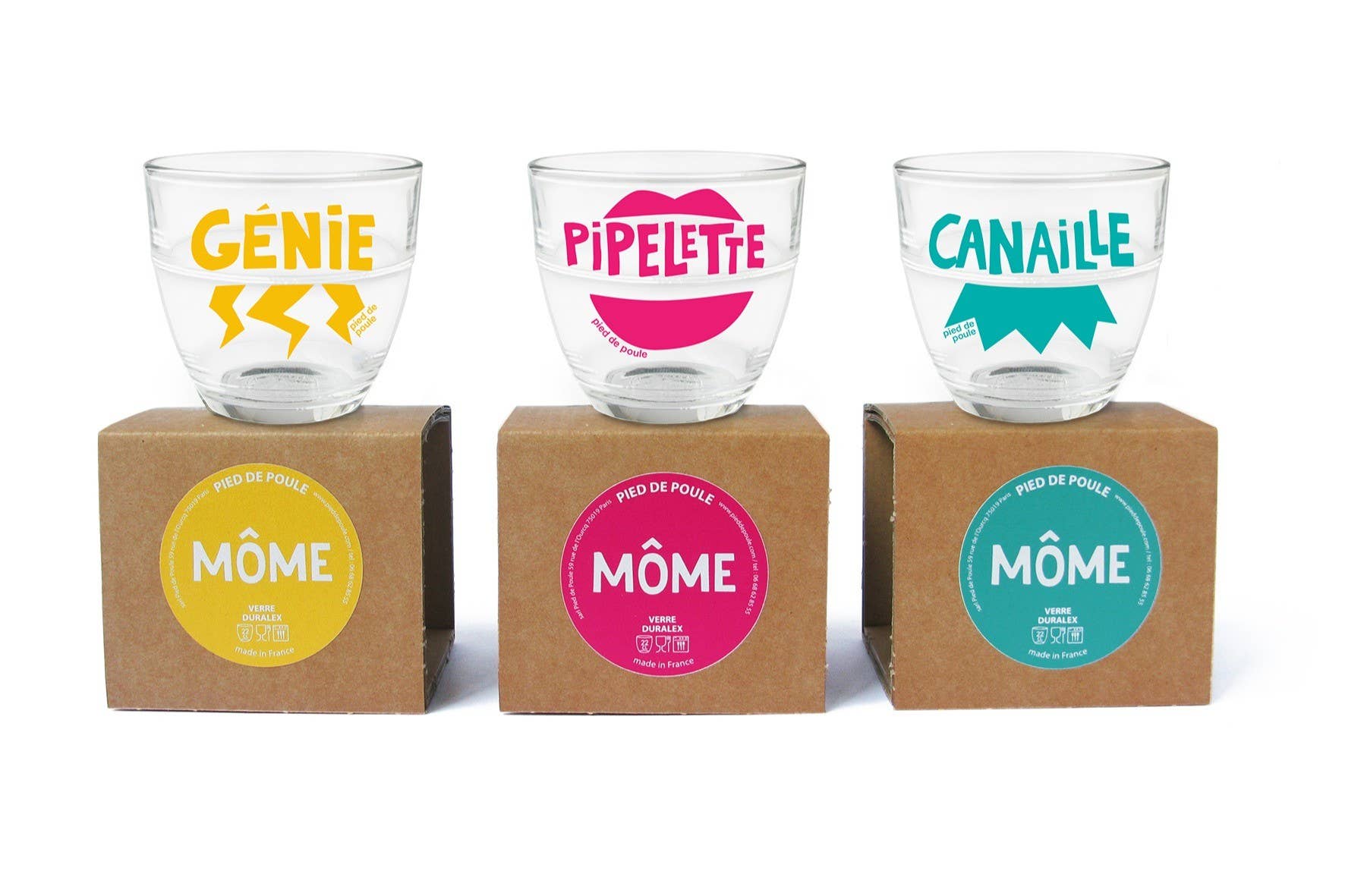 Pied De Poule - Wholesale Drinking Glass/Cup - Duralex Gigogne Glass - CANAILLE VERT4