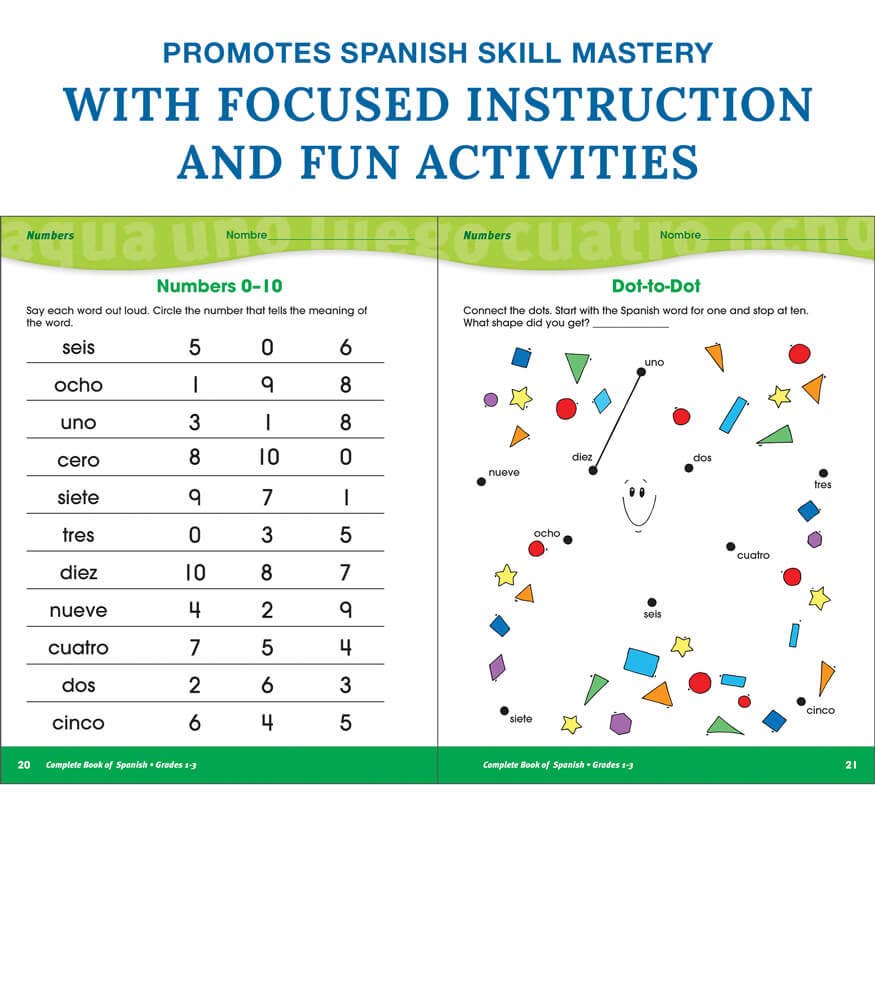 Carson Dellosa Education - Wholesale Early Reader Book (6-8) - Complete Book of Spanish, Grades 1 - 33