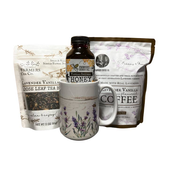 FARMERS Lavender Co. - Wholesale Gift box - Coffee, Tea & Honey Gift Box1