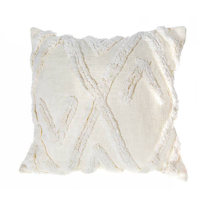 Cojín Slub Cotton Ivory Arrow envasado al vacío para venta al por mayor de IH Casa Decor