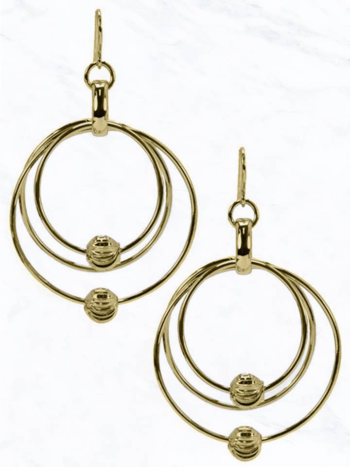 Moderne Orbit Spheres Ohrringe für den Großhandel von Suzie Q USA