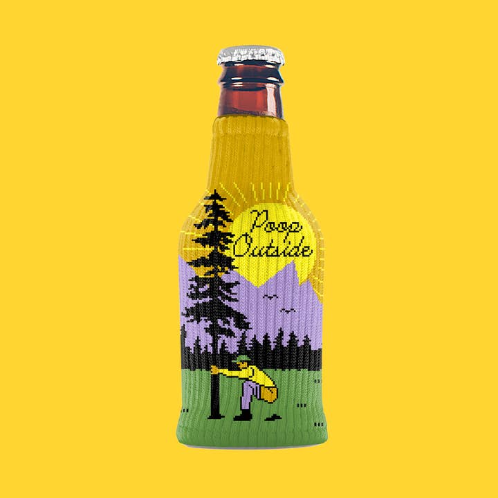 Freaker USA - Wholesale Drink Huggers & Koozies - Poop Outside | Sweater Koozie USA Made
