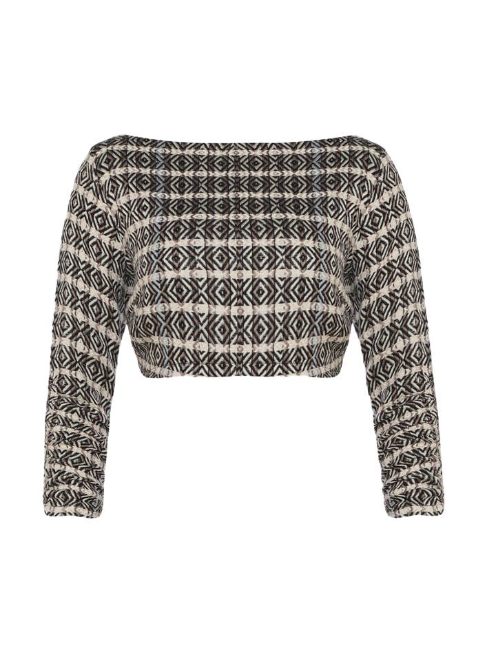 Mosaic Top - With Coconut Shell Buttons for wholesale by Transcend