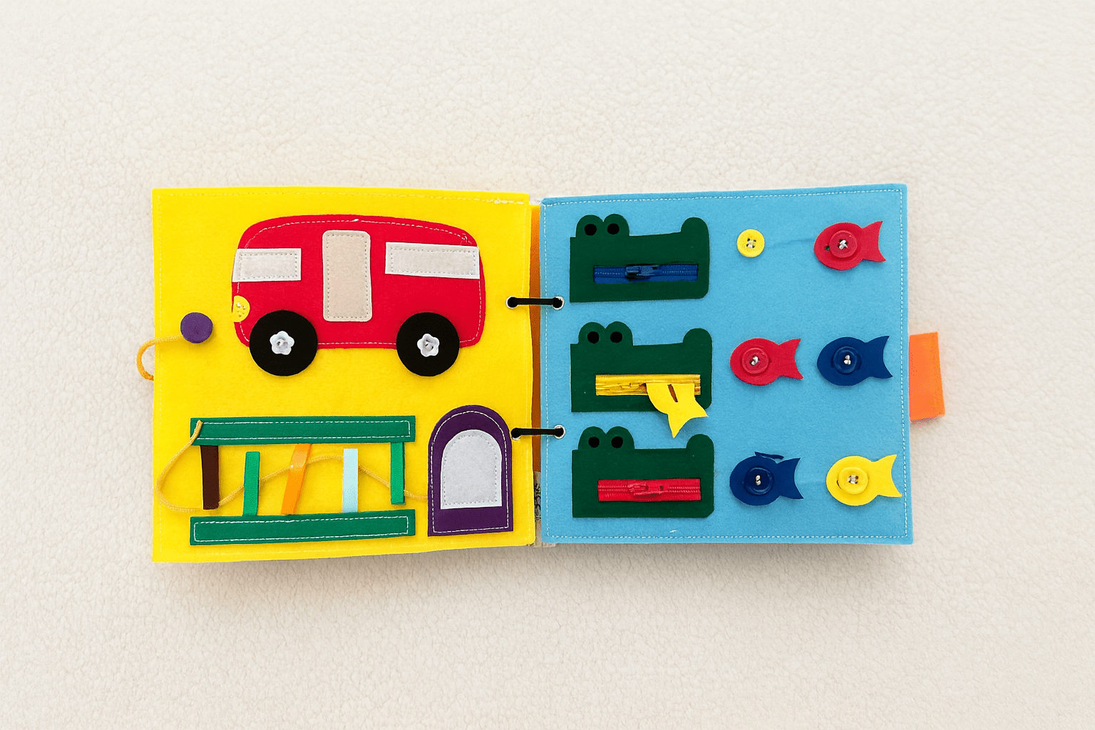 Wondertivity - Wholesale Preschool Book (3-5) - Busy Bear - My First Busy Book4