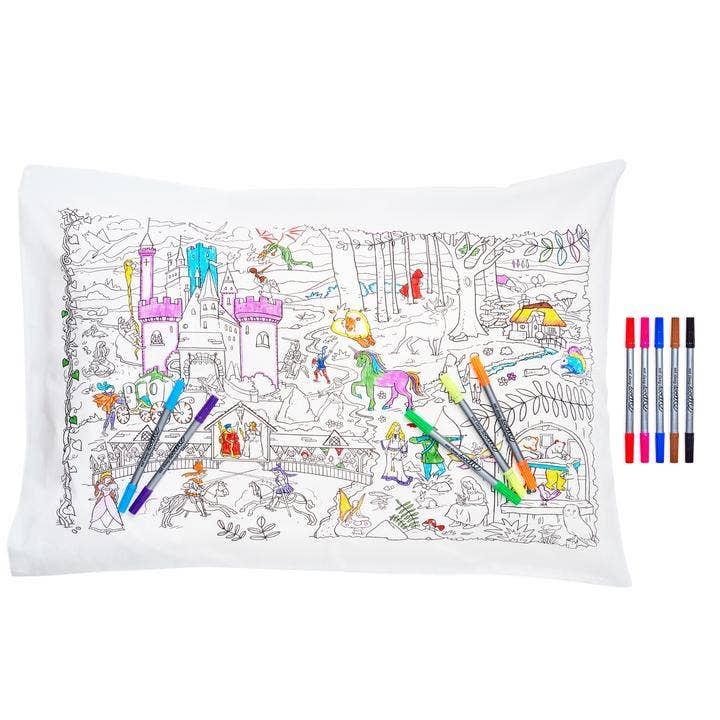 Craft Kit Kids - Color In Fairytales and Legends Pillowcase for wholesale by eatsleepdoodle